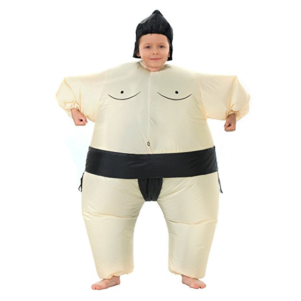 AOGU Inflatable Sumo Wrestler Wrestling Costume Halloween Costume For Adults And Kids Inflatable Costumes