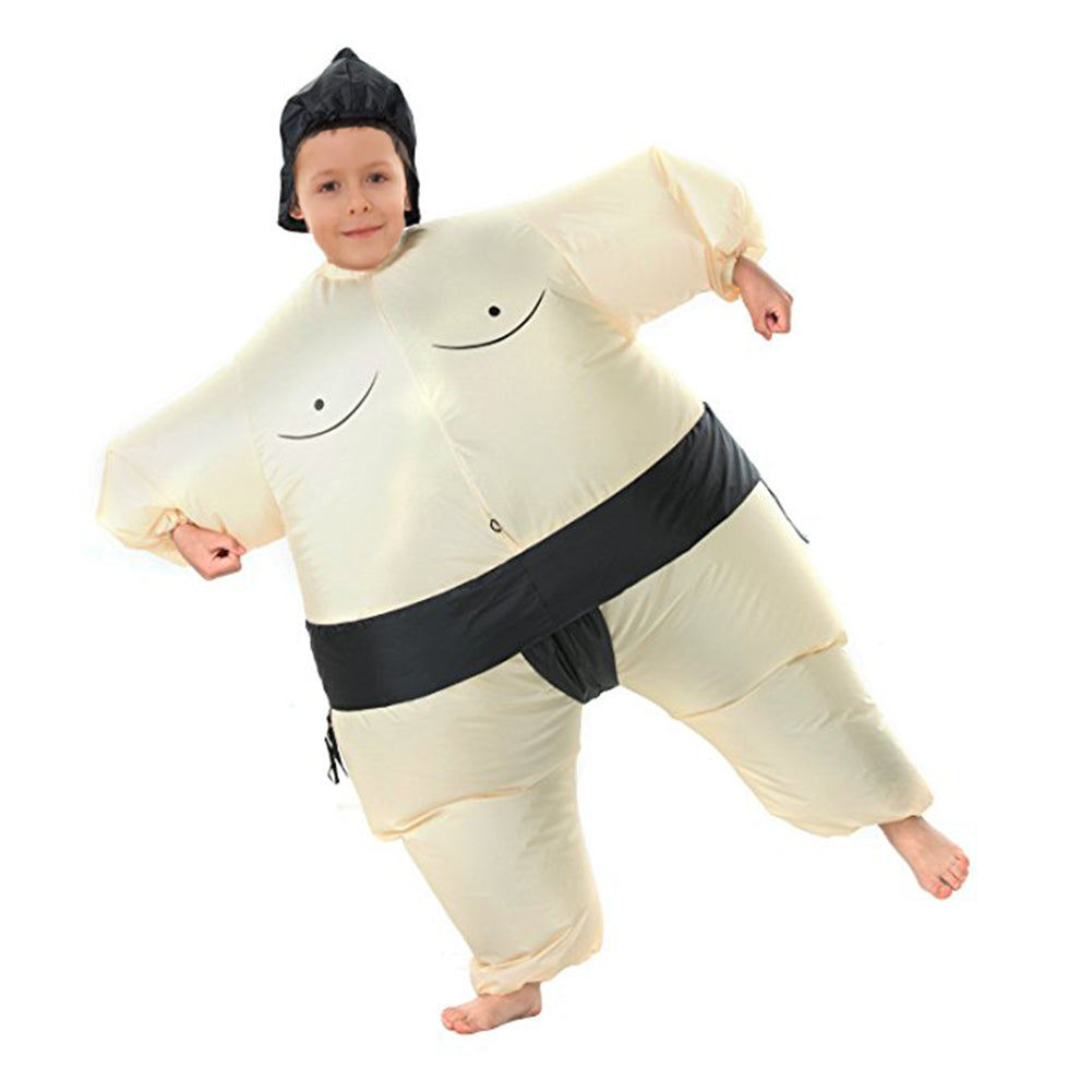 AOGU Inflatable Sumo Wrestler Wrestling Costume Halloween Costume For Adults And Kids Inflatable Costumes