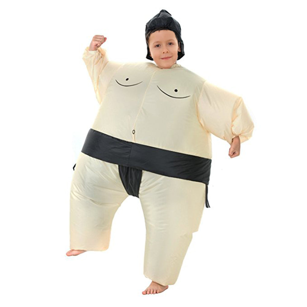 AOGU Inflatable Sumo Wrestler Wrestling Costume Halloween Costume For Adults And Kids Inflatable Costumes