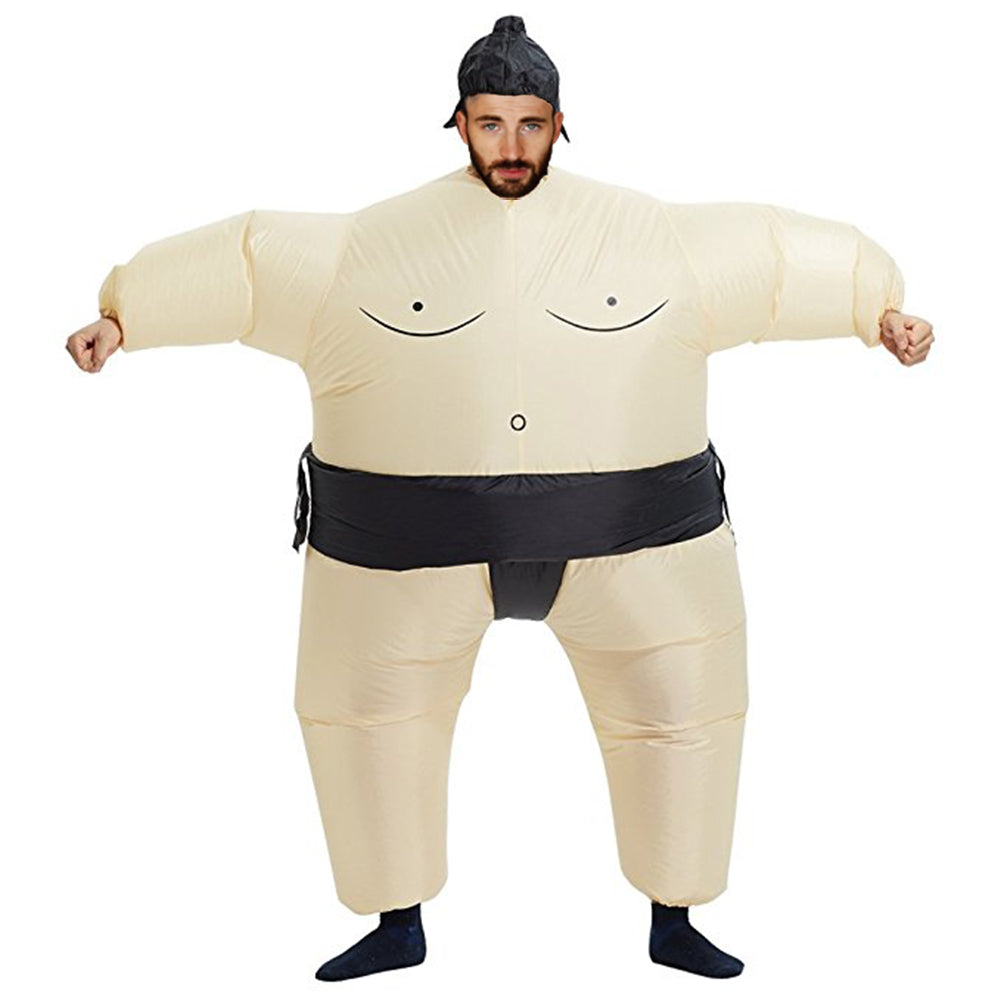 AOGU Inflatable Sumo Wrestler Wrestling Costume Halloween Costume For Adults And Kids Inflatable Costumes