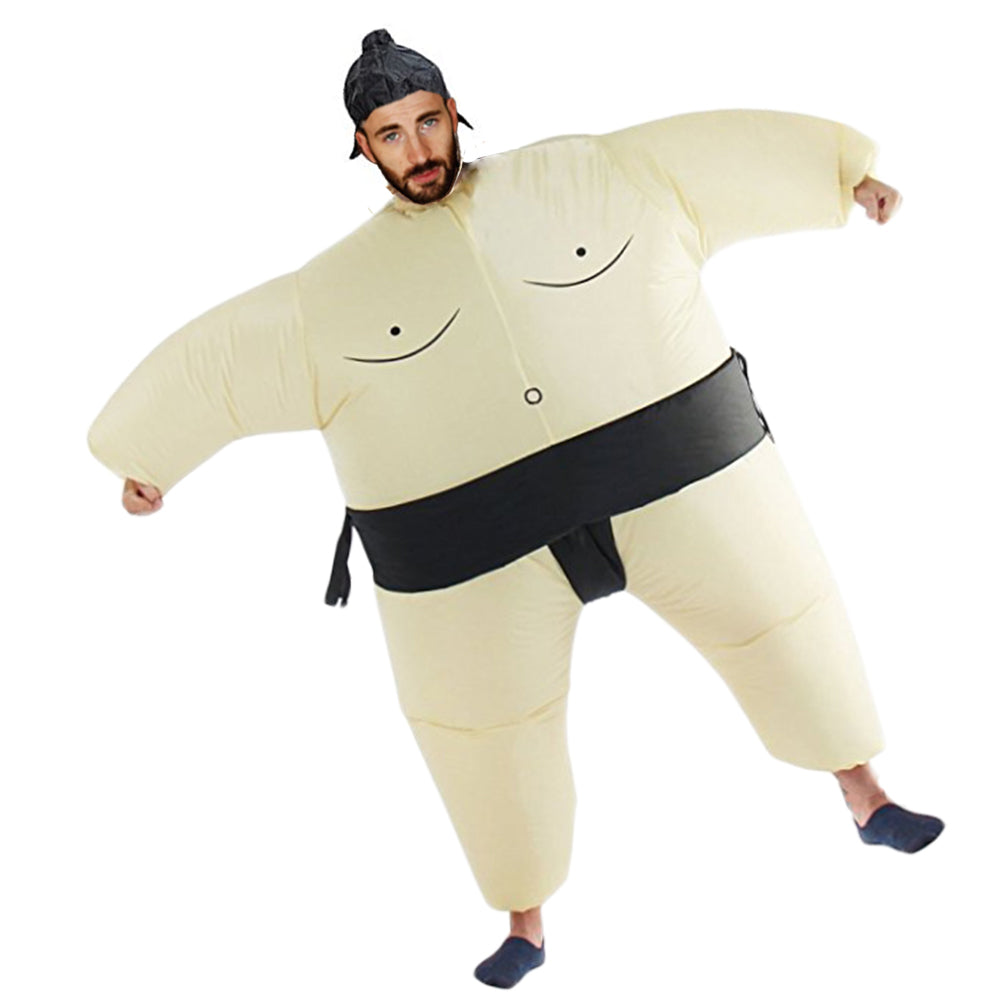 AOGU Inflatable Sumo Wrestler Wrestling Costume Halloween Costume For Adults And Kids Inflatable Costumes